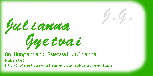 julianna gyetvai business card